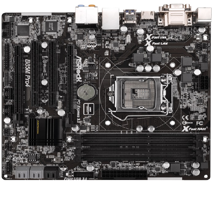 مادربرد کارکرده  ازراک مدل ASROCK  B85M   PRO4 DDR3 INTEL LGA1150 Mini-ATX